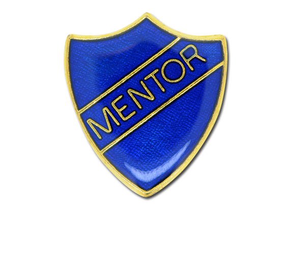 Mentor Enamelled Shield Badge