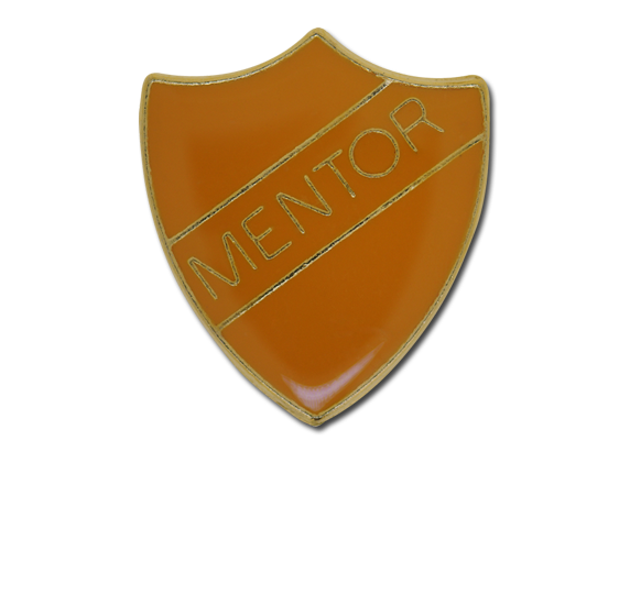 Mentor Enamelled Shield Badge