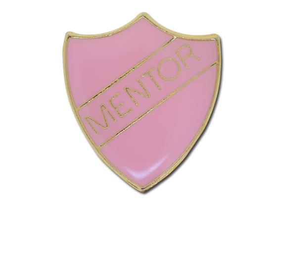 Mentor Enamelled Shield Badge