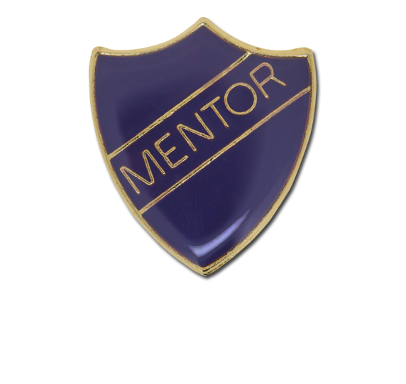 Mentor Enamelled Shield Badge