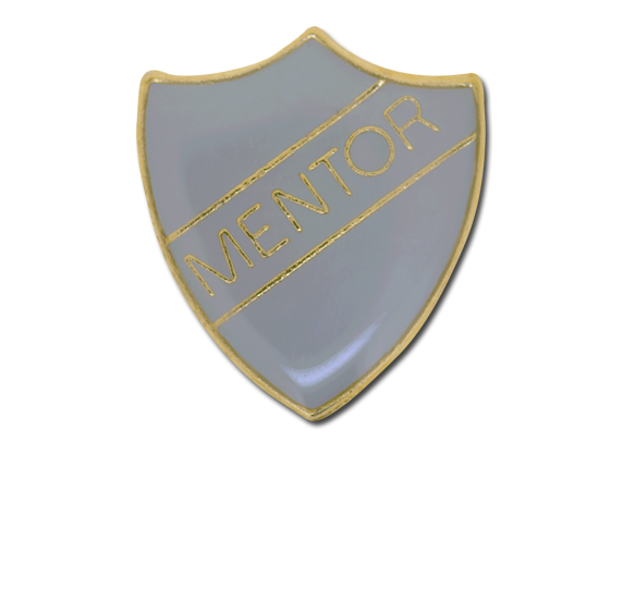 Mentor Enamelled Shield Badge