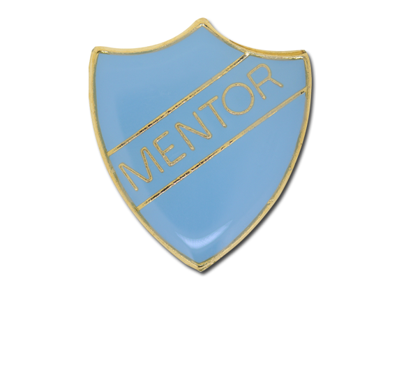 Mentor Enamelled Shield Badge