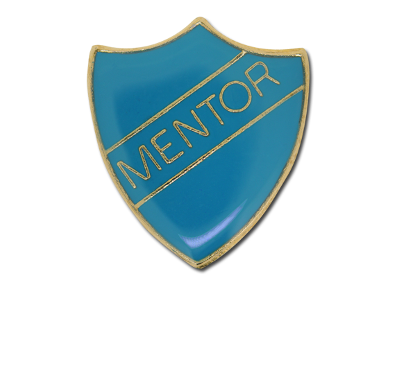 Mentor Enamelled Shield Badge