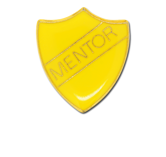 Mentor Enamelled Shield Badge