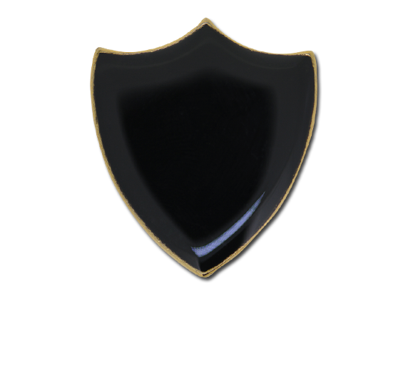 Plain Shield Enamelled Shield Badge