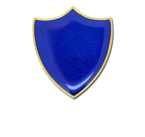 Plain Shield Enamelled Shield Badge