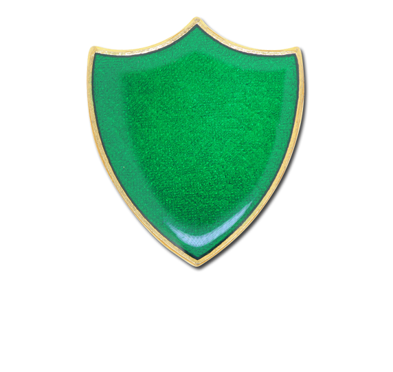 Plain Shield Enamelled Shield Badge
