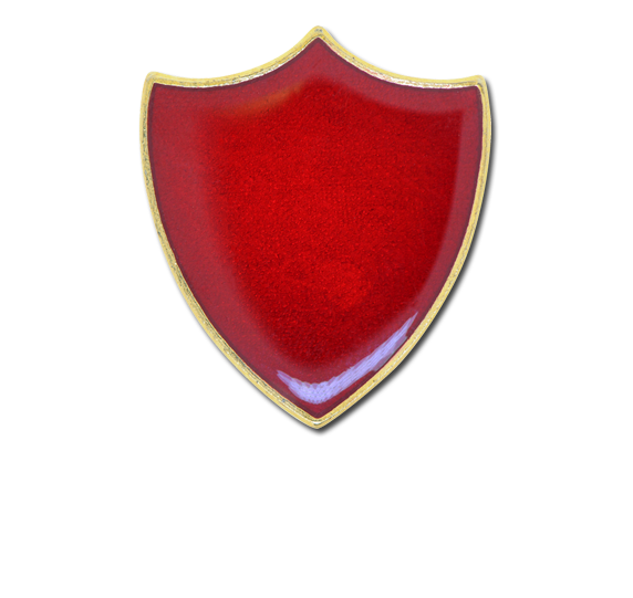 Plain Shield Enamelled Shield Badge