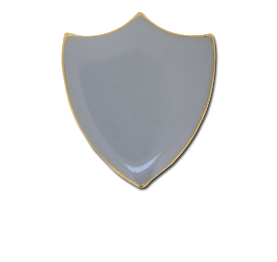 Plain Shield Enamelled Shield Badge