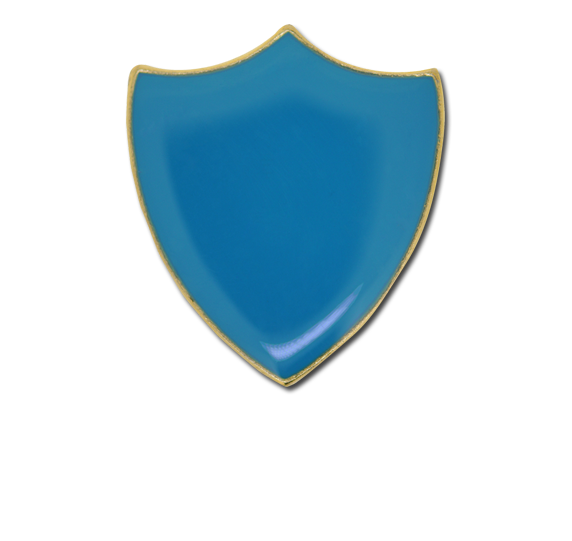 Plain Shield Enamelled Shield Badge