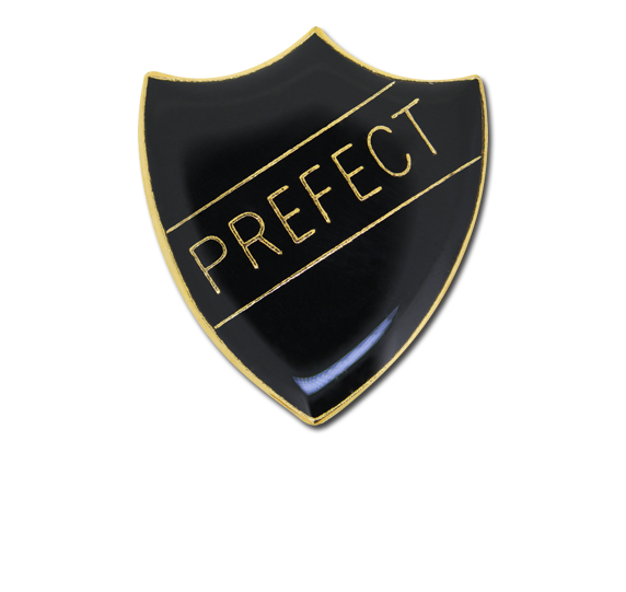 Prefect Enamelled Shield Badge