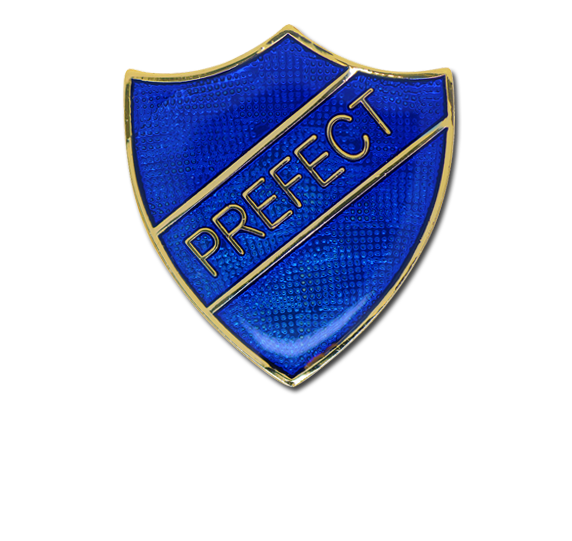 Prefect Enamelled Shield Badge