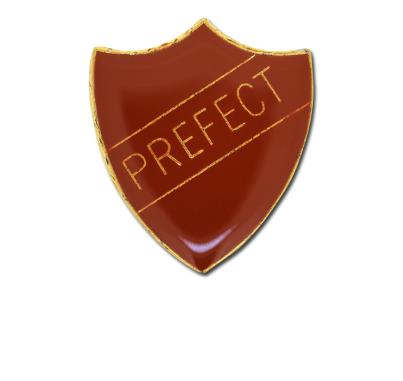 Prefect Enamelled Shield Badge