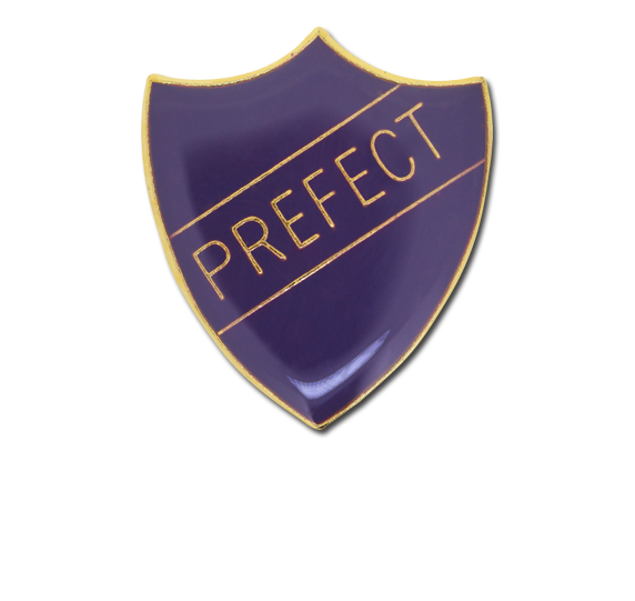 Prefect Enamelled Shield Badge