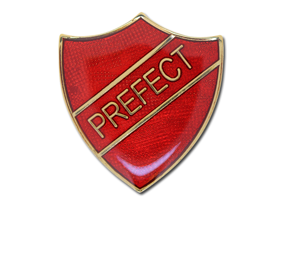 Prefect Enamelled Shield Badge