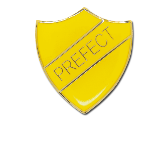 Prefect Enamelled Shield Badge