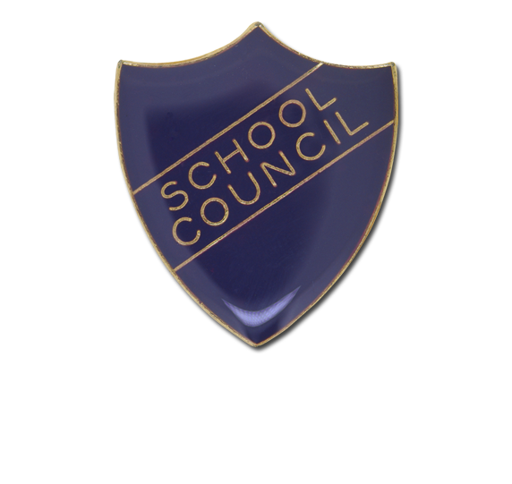 School Council Enamelled Shield Badge