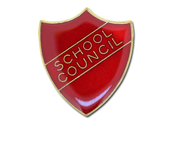 School Council Enamelled Shield Badge