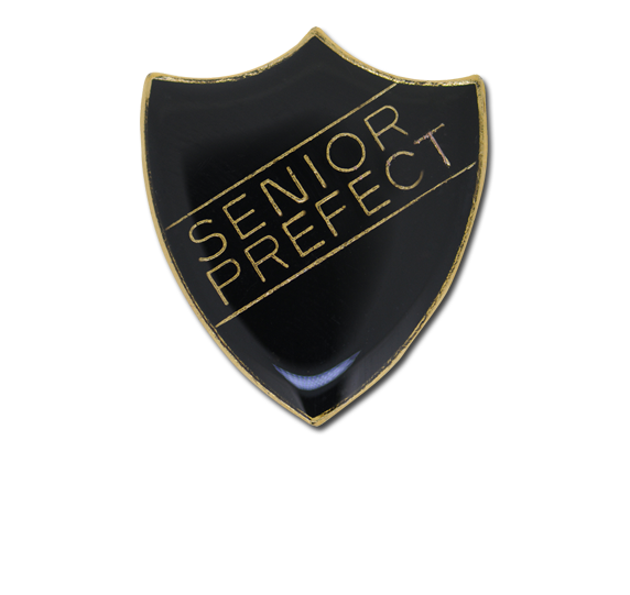 Senior Prefect Enamelled Shield Badge