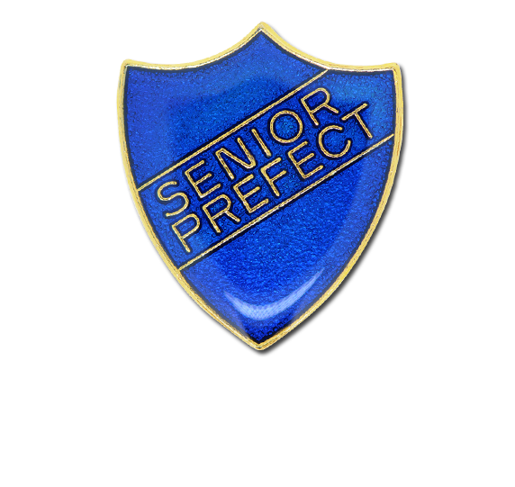 Senior Prefect Enamelled Shield Badge