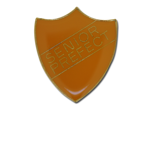 Senior Prefect Enamelled Shield Badge