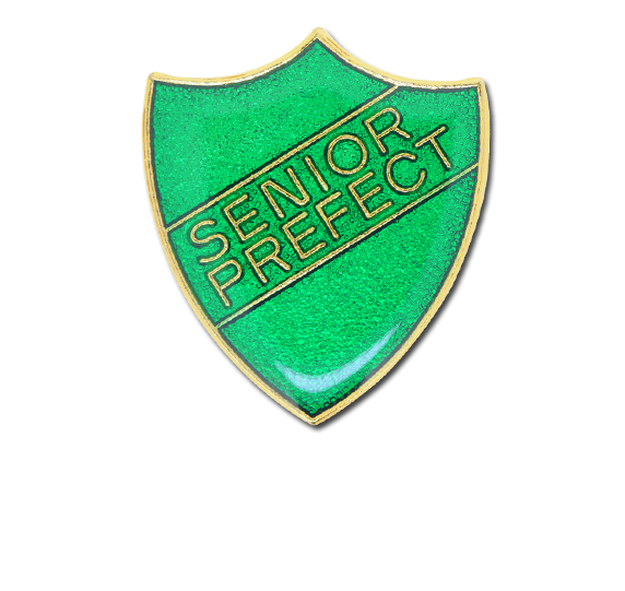 Senior Prefect Enamelled Shield Badge