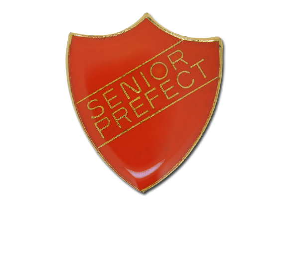 Senior Prefect Enamelled Shield Badge