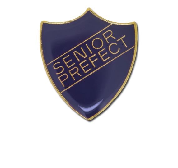 Senior Prefect Enamelled Shield Badge