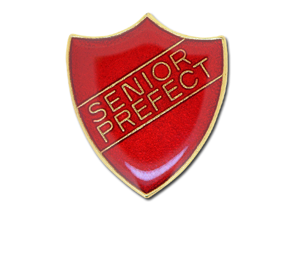 Senior Prefect Enamelled Shield Badge