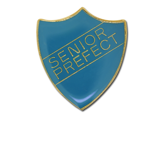 Senior Prefect Enamelled Shield Badge