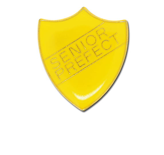 Senior Prefect Enamelled Shield Badge