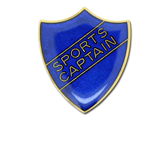 Sports Captain Enamelled Shield Badge