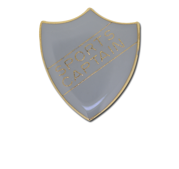 Sports Captain Enamelled Shield Badge