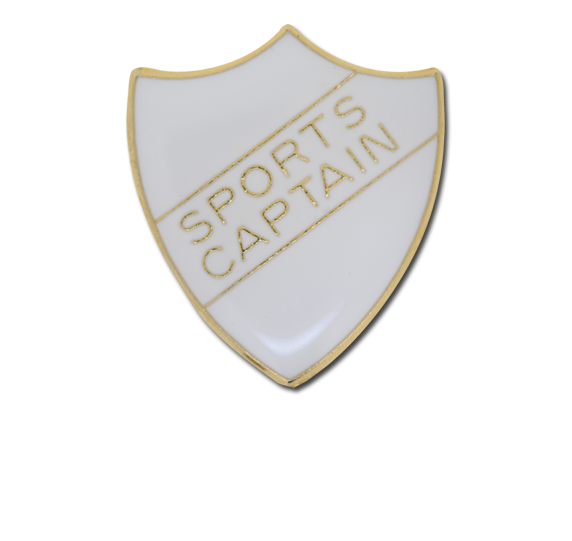 Sports Captain Enamelled Shield Badge