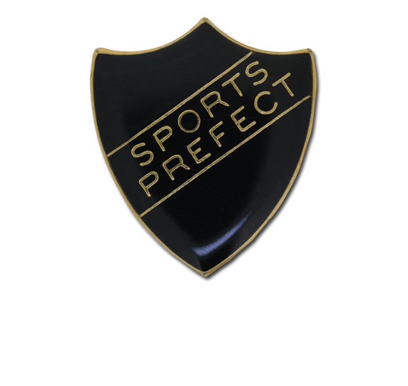 Sports Prefect Enamelled Shield Badge