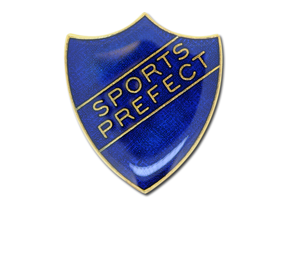 Sports Prefect Enamelled Shield Badge