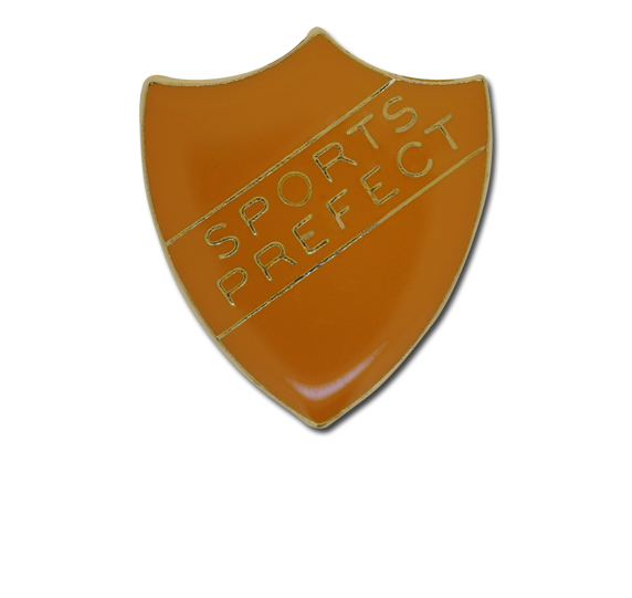 Sports Prefect Enamelled Shield Badge