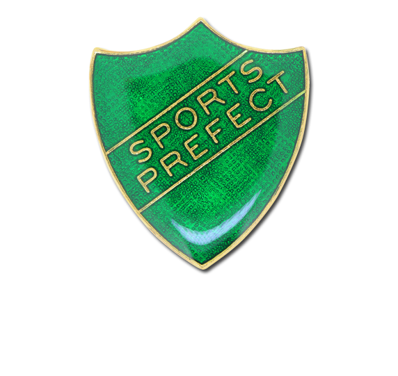 Sports Prefect Enamelled Shield Badge