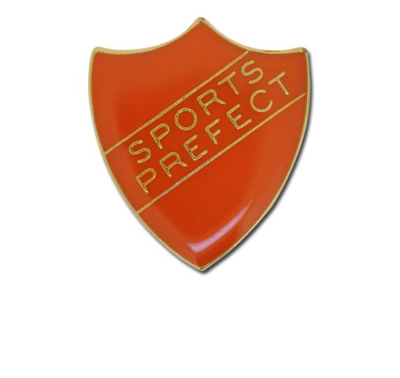 Sports Prefect Enamelled Shield Badge