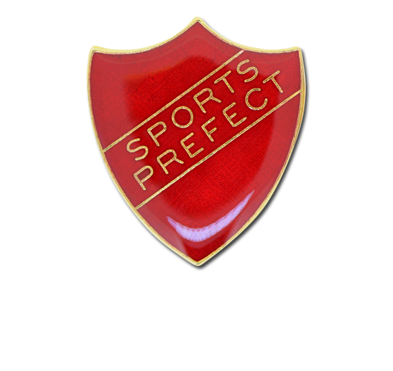 Sports Prefect Enamelled Shield Badge