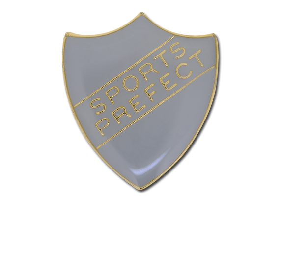 Sports Prefect Enamelled Shield Badge