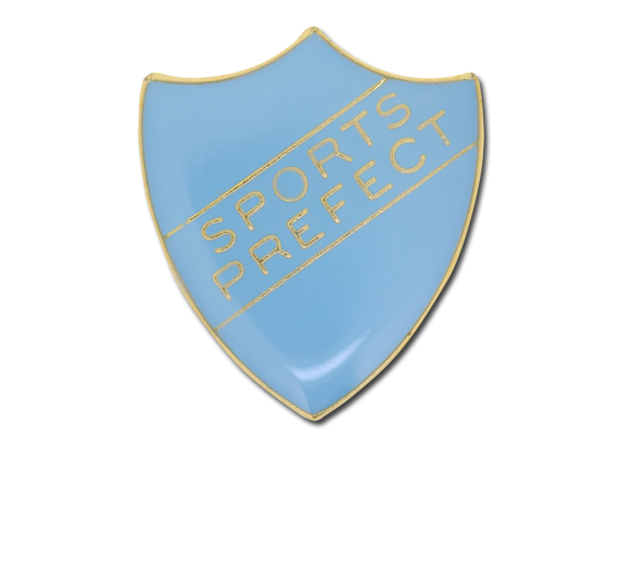 Sports Prefect Enamelled Shield Badge