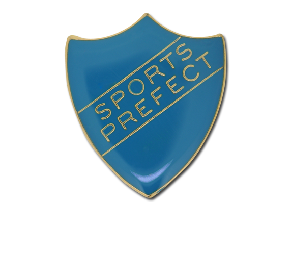 Sports Prefect Enamelled Shield Badge