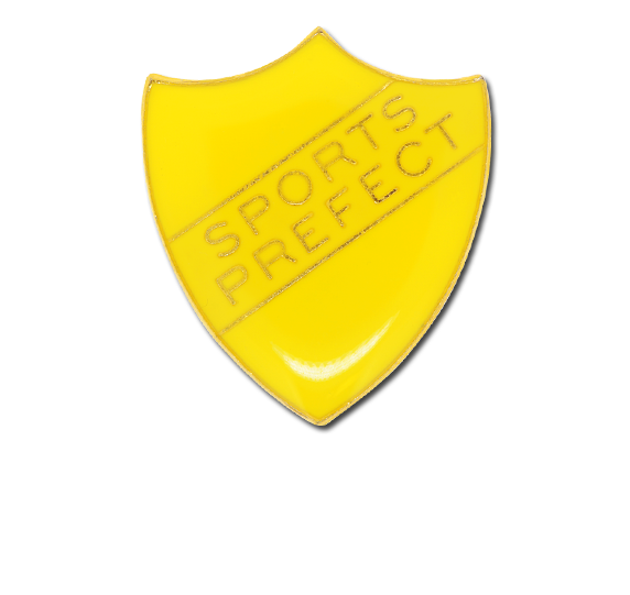 Sports Prefect Enamelled Shield Badge