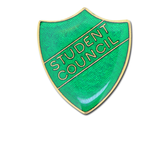 Student Council Enamelled Shield Badge