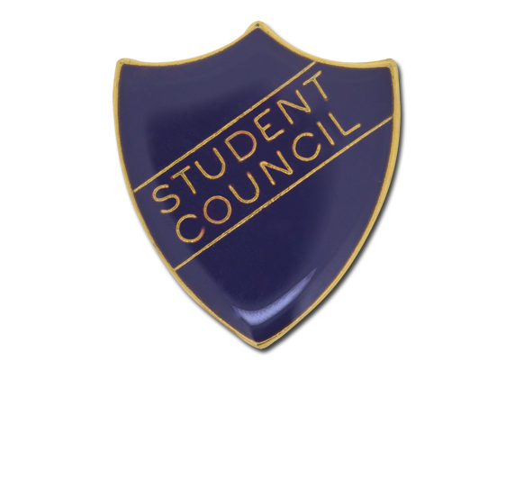 Student Council Enamelled Shield Badge