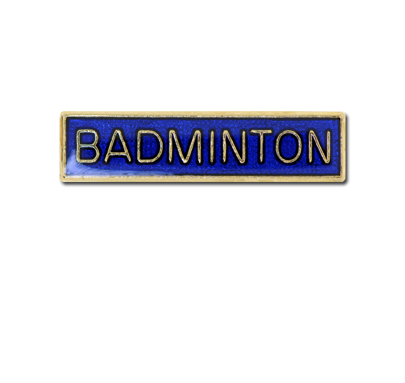 Badminton Small Bar Badge