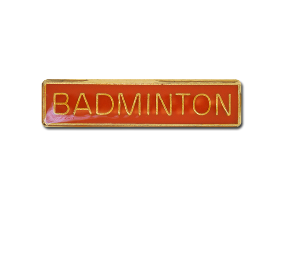 Badminton Small Bar Badge