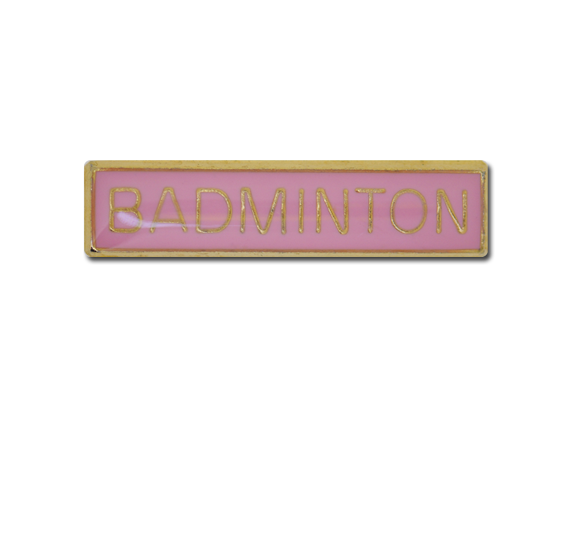 Badminton Small Bar Badge