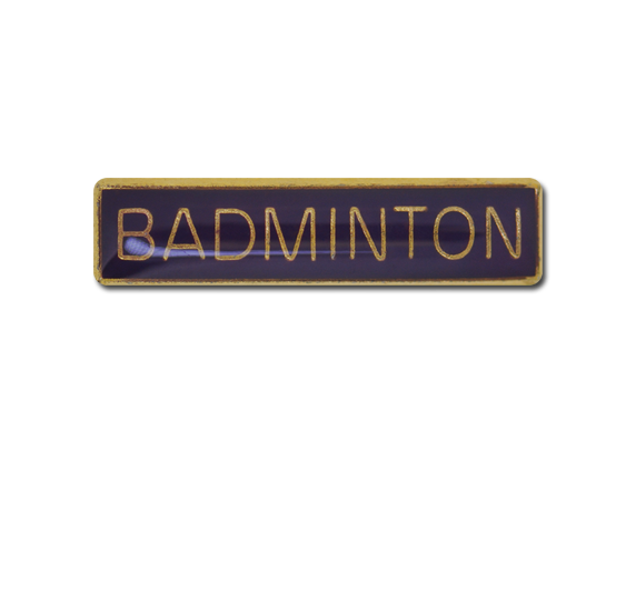 Badminton Small Bar Badge